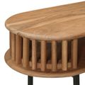 vidaXL Ručne robený konferenčný stolík Teaková hnedá 90 x 30 x 75 cm