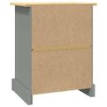 vidaXL Nočný stolík sivý 53x39x67 cm mexická borovica Corona Range