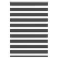 vidaXL Zebra roleta čierna 95x100 cm šírka látky 90,9 cm polyester