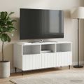 vidaXL TV skrinka Biela 102 x 34,5 x 50 cm Kompozitné drevo