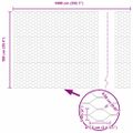 vidaXL Hexagonálny plot 1 x 10 m Pozinkovaná oceľ Strieborná