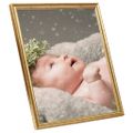 vidaXL Fotorámiky na stenu , koláž 3 ks, zlaté 50x60 cm, MDF