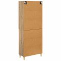 vidaXL Highboard Remeselný dub 69,5 x 34 x 180 cm