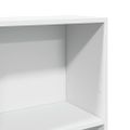 vidaXL Knižnica biela 40x24x109 cm kompozitné drevo