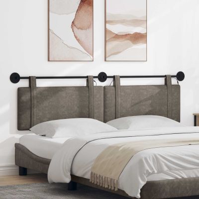 vidaXL Závesné čelo postele Sivá Antik PU