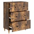 vidaXL Zásuvkový kabinet Dymový dub 66 x 34,5 x 90 cm Kompozitné drevo