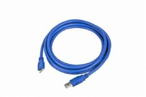 Kábel USB A-B micro 1,8 m 3.0, modrý