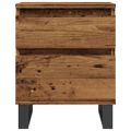 vidaXL Nočné stolíky 2 ks staré drevo 40x35x50 cm kompozitné drevo