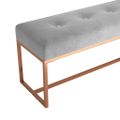 vidaXL Lavička sivá 110x36x45 cm zamat