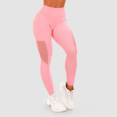 Dámske legíny Mesh Panel pink - GymBeam, veľkosť S, veľkosť oblečenia S