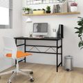 vidaXL Počítačový stôl čierny 105x55x72 cm MDF a kov