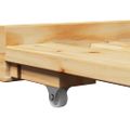 vidaXL Denná posteľ s výsuvným lôžkom bez matraca IRUN 90x200 cm