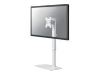 Stojan - plný pohyb - pre Displej LCD - biela - veľkosť obrazovky: 10"-30" - stolový stojan, upevniteľné na stôl