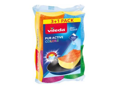 Húbicka VILEDA Pur Active Colors 3+1ks 169492