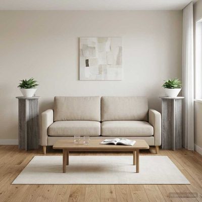 vidaXL Stojan na rastliny 2 pcs Sivá sonoma 40 x 40 x 80 cm