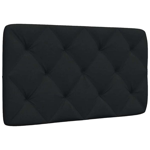 vidaXL Vankúš na čelo postele čierny 90 cm látka