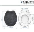 Schütte BLACK STONE | MDF HG, Soft Close