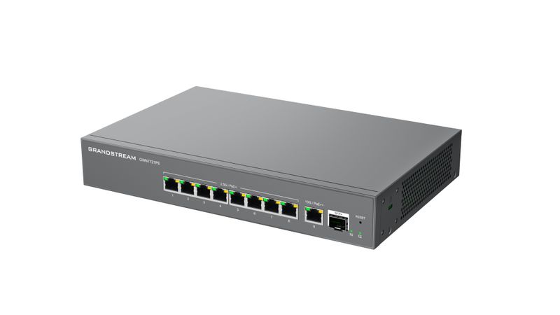 Grandstream GWN7721PE L2 Lite managed 2,5G switch, 8x 2.5GbE, 1x 10G, 1x SFP+, PoE++