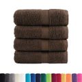 vidaXL Prémiové umývacie utierky SOLUND 4 ks hnedé 30x30 cm 600 g/m²