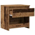 vidaXL Nočná skrinka Old Wood 40x30x39 cm Engineered Wood