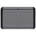 vidaXL Záhradný úložný box 96x53x57 cm 230 l sivo-čierny