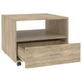 vidaXL Konferenčný stolík dub sonoma 55x55x40 cm kompozitné drevo