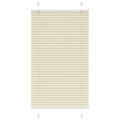vidaXL plisovaná roleta krémová 70x150 cm Šírka látky 69,4 cm
