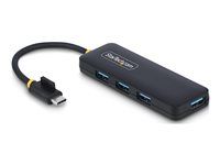 Startech 4-Port USB-C Hub, 5Gbps, USB-C to 4x USB-A, Bus Powered - Rozbočovač - 4 x USB 3.2 Gen 1 - desktop