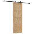 vidaXL Posuvné dvere ORKDAL 73,5 x 211 cm Borovicový masív Prírodná