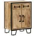 vidaXL Komoda s 2 zásuvkami 53x31x72 cm masívny mangovník a železo