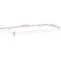vidaXL Doska stolíka 110x55x2,5 cm masívny buk