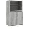 vidaXL Vysoká skrinka sivý dub sonoma 60x36x110 cm spracované drevo