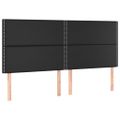 vidaXL Čelo postele čierne 160x5x118/128 cm umelá koža
