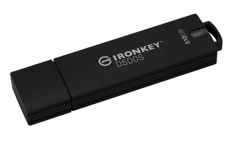Kingston Ironkey D500S/512GB/USB 3.2/USB-A/Čierna