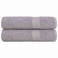 vidaXL Sprchové uteráky FROGN 2 ks sivé 70x140 cm 360 g/m²