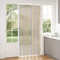 vidaXL Záves proti hmyzu z chenille Šedá a béžová 100 x 230 cm 100% PP