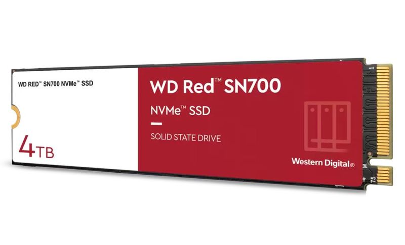 WD Red SN700 POWERED BY SANDISK/4TB/SSD/M.2 NVMe/5R SSD disk, interný, 4TB, M.2 2280, NVMe, PCIe Gen3