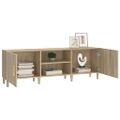 vidaXL TV skrinka farba dubu sonoma 150x30x50 cm spracované drevo