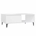 vidaXL Konferenčný stolík biely 90x60x35 cm drevotrieska