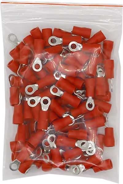 Oko káblu 3,7 mm červené (RVS 1,25-3), balenie 100 ks