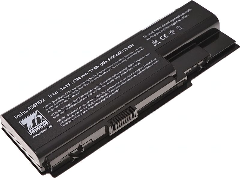 Batéria T6 Power pre Acer Aspire 5310, 5520, 5720, 5920, 7720, TravelMate 7530, 5200mAh, 77Wh, 8cell
