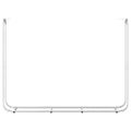 vidaXL Regál na krbové drevo 200x25x150 cm, pozinkovaná oceľ