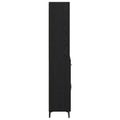 vidaXL Highboard Čierny dub 69,5 x 34 x 180 cm Kompozitné drevo