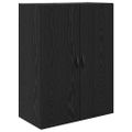 vidaXL Highboard 2 ks Čierny dub 69,5 x 34 x 180 cm Kompozitné drevo