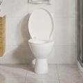 vidaXL WC sedadlo, pomalé sklápanie, rýchloupínacie, biele