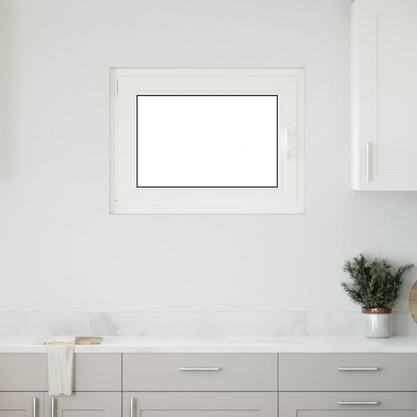 vidaXL Podkrovné okno RISOR 80 x 50 cm PVC a sklo Biela