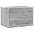 vidaXL Uzavretý box na stelivo sivá sonoma 60x40x40cm kompozitné drevo