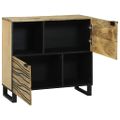 vidaXL Servírovacia skriňa Hnedá 80 x 33 x 75 cm mangový masív