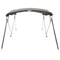 vidaXL Strieška Bimini s 4 oblúkmi a stenami 243x(230-244)x137 cm