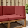 vidaXL Vankúš na vonkajšiu pohovku Polyester vínovo červená 80 x 80 cm
